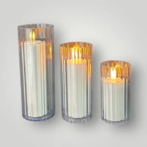 3' lü Silindir Mumluk